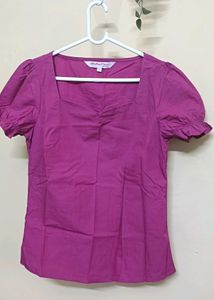 Purple Short Sleeve Top