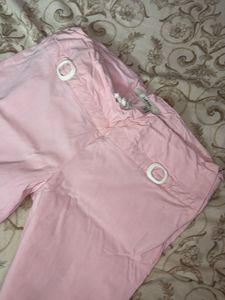 Zara Pink Wide Leg Trousers