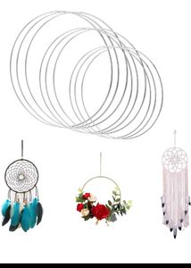 Set of any 5 Metal Ring Craft Hoops
