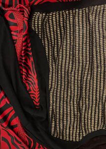 Black Full Sleeve Top With Gold Plate Details