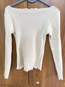 Off Shoulder Full Sleeve Top