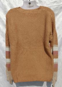 Stylish Striped Knit Sweater