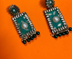 New Party Wear Fancy Fabric Earrings