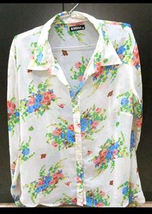 Combo White Floral Shirts