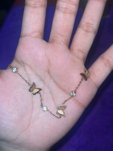 Butterfly Charm rose gold Necklace