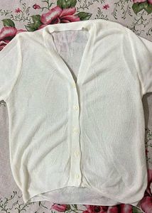 Pretty Korean Off White Top