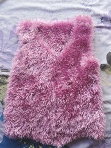 Fuzzy Purple Vest