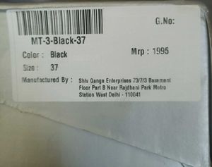 Black Buckel Stiletto Pointed Toe Heel