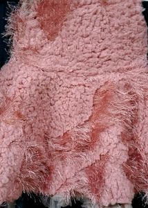 Pink Fuzzy Statement Dress