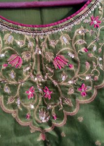 AURELIA OLIVE GREEN KURTA