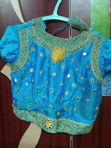 Multicolour Heavy Work Crop Top