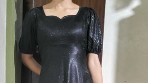 Elegant Tailored Black Gown