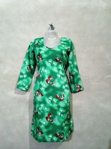 Green Floral Kurta Salwar Suit