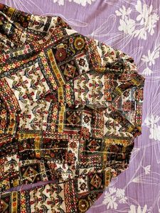 Patterned Ethnic Dress