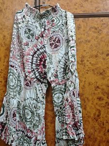 Plazzo Pants With Stylish Drawstring