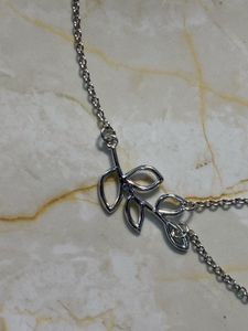 Silver Leaf Necklace