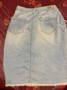 Denim Skirt For