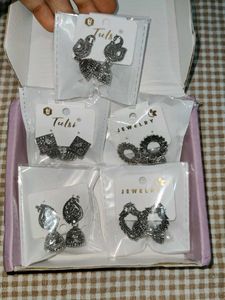 Jhumka Earrings Set Of 5