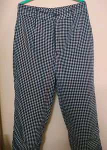 Regular Fit Checked Trousers