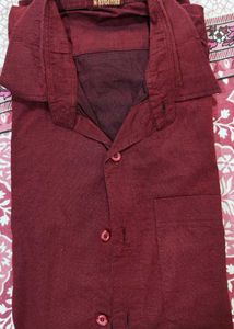 Maroon Casual Shirt