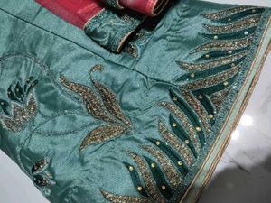 Half Stitch Lehenga