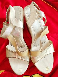 Gold High Heels