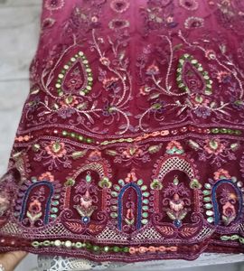 Embroidered Lehenga Choli Net Fabric