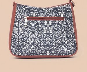 Floral &amp; Brown Shoulder Bag