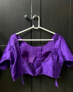 Purple Padded Blouse for Saree