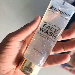 Pilgrim 24k Gold Gel Facewash with Korean White Lo