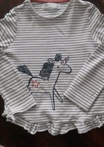 M&S Frilled Top For Girls