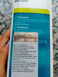 Accu-Chek Instant Blood Glucose Glucometer Kit wit