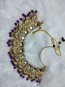Heavy Set Without Earring With Purple 💜 Beats