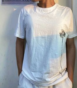 White Graphic Print Tee