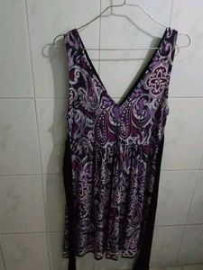 Paisley Print Dress - Made In Mexico