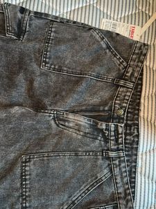 Trendy Grey Cargo Jeans
