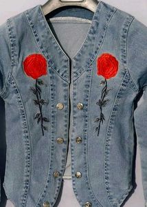 &#34;Stylish Embroided Denim Jacket&#34;