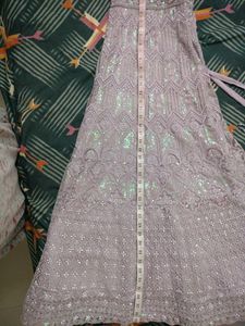 Latest Lilac Lehenga With Cancan