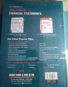 Accounting Volume - III TS Grewal class 12th book