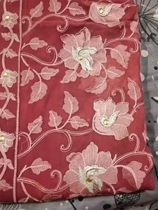 A Beautiful Embroidery Saree
