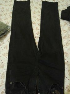 High Waist Black Jeans