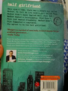 A Book Named Half Girlfriend By Chetan Bhagat