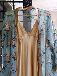Beautiful Sea Green Night Dress