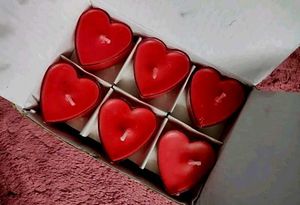 Heart Shaped Tea Light Candles