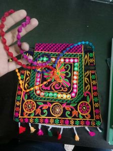 Embroidered Crossbody Bag