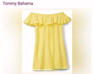 Tommy Bahama Off Shoulder Dress With Pockets