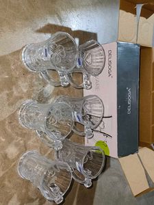 Delisoga Glass Mugs - Set of 6