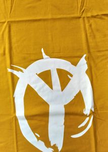 Brand New Graphic Printed Yellow Mens Tshirts