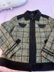 Tweed Plaid Jacket