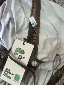 Green Print Mini Dress